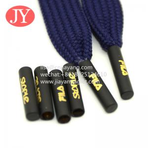 China manufacture metal aglets garment accessories  electroplate  tube shape seamless aglet tipping with print/Laser logo wholesale