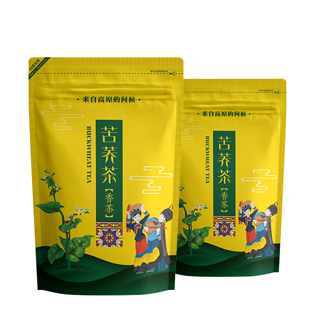 China Wholesale Yellow Design Aluminum Laminated Stand Up Pouch With Window Food Packaging Bag For Tea Snack Nuts Candy on sale