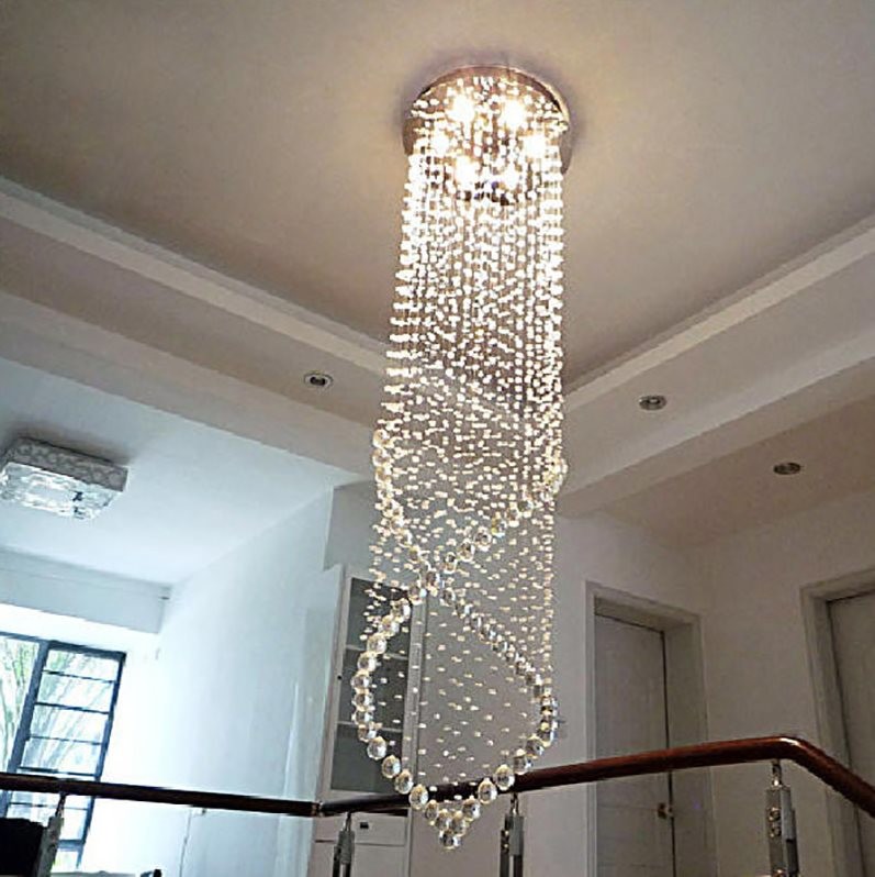China Large circular crystal chandelier for Living room Bedroom Stairs Home lighting (WH-CY-14) wholesale