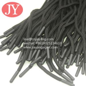 China custom round polyester drawstring shoe lace aglets injection soft TPU plastic tip aglet wholesale