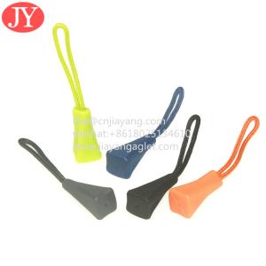 China plastic customed  3D raised logo zipper puller /rubber zipper puller/soft pvc zipper puller apparel accessories wholesale