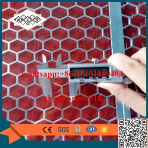 China decorative hexagonal hole perforated aluminum metal sheet in UAE wholesale