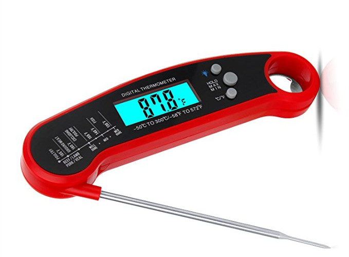 China IP67 Waterproof Digital Kitchen Probe Thermometer With Magnet / Bottle Opener wholesale