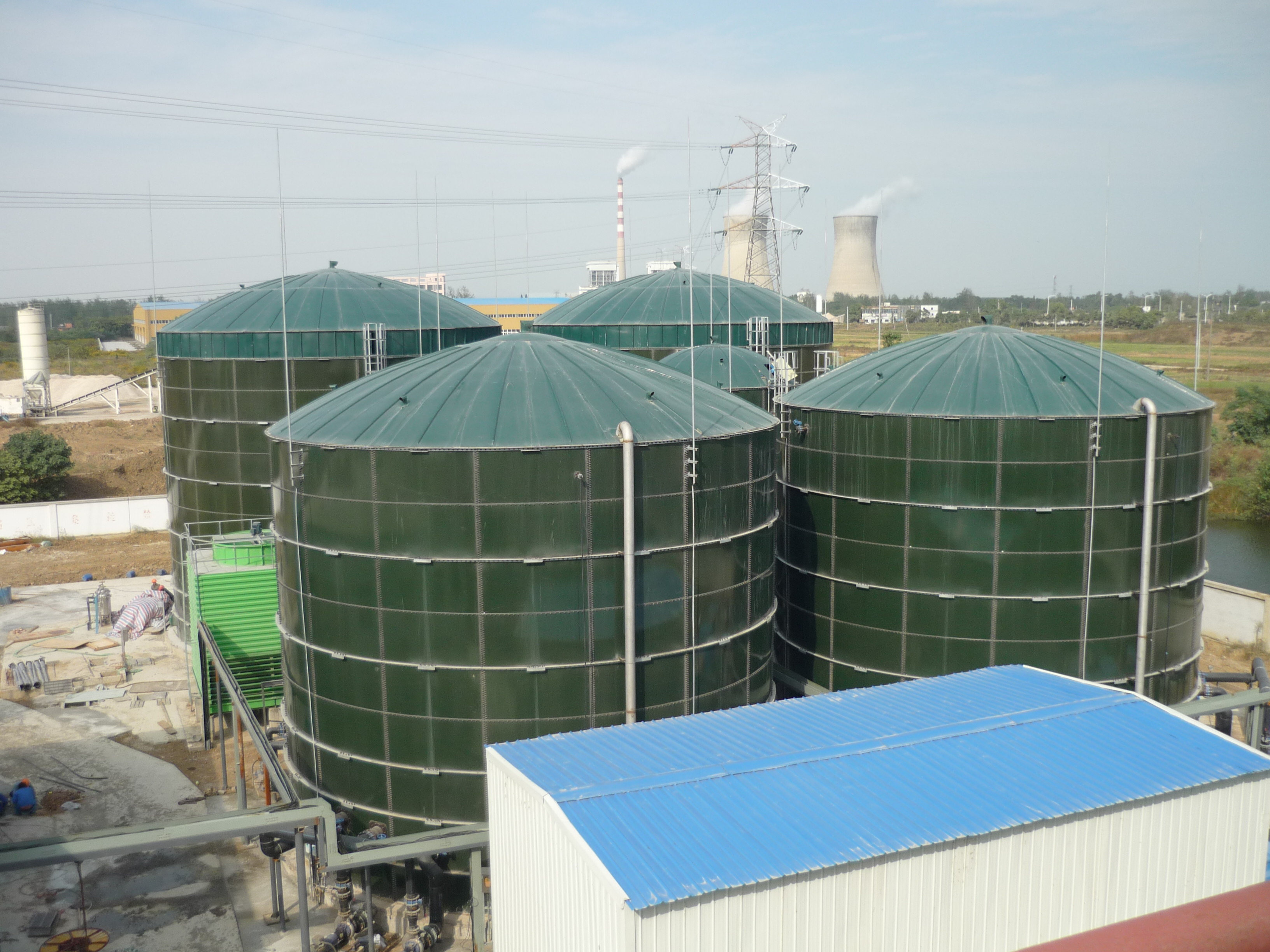 China Safe Glass Lined Steel Tanks UASB Reactor Three Phase Separator 40 M3 To 9000 M3 wholesale