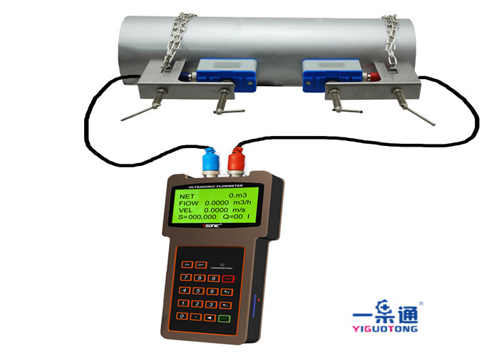China Durable Portable Ultrasonic Flow Meter , Ultrasonic Water Meter ABS Housing Material on sale