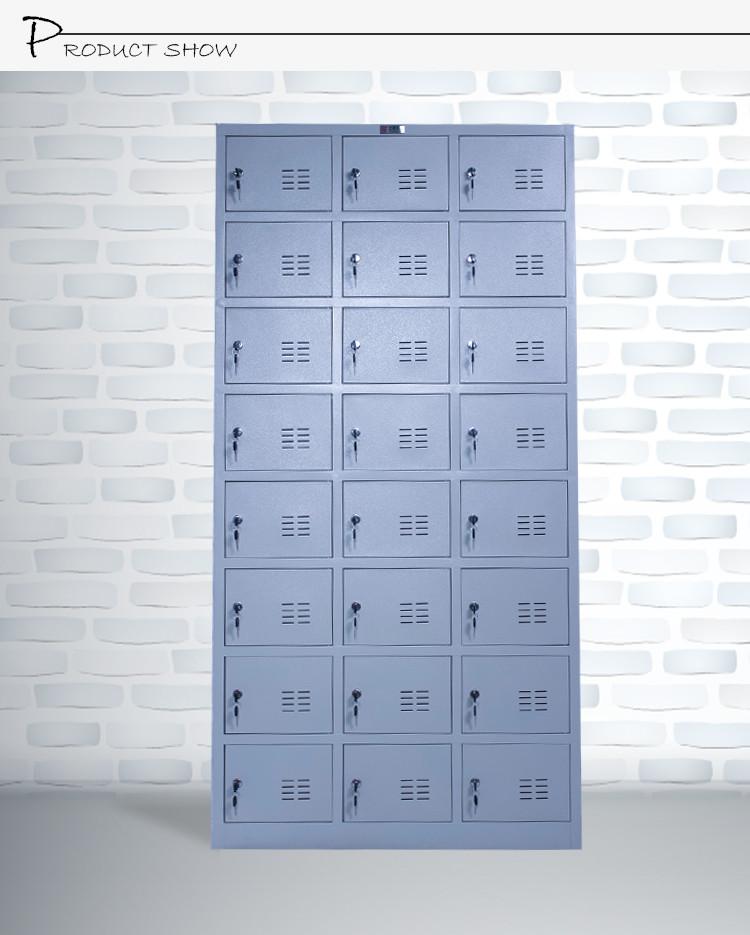 China 24 Door Metal Storage Cabinet Lockers H1850*W900*D450MM For Office wholesale