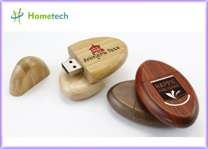 China Pocket Environmental Oval 2G , 4G , 8G Wood USB Flash Drives for Windows 2000 wholesale