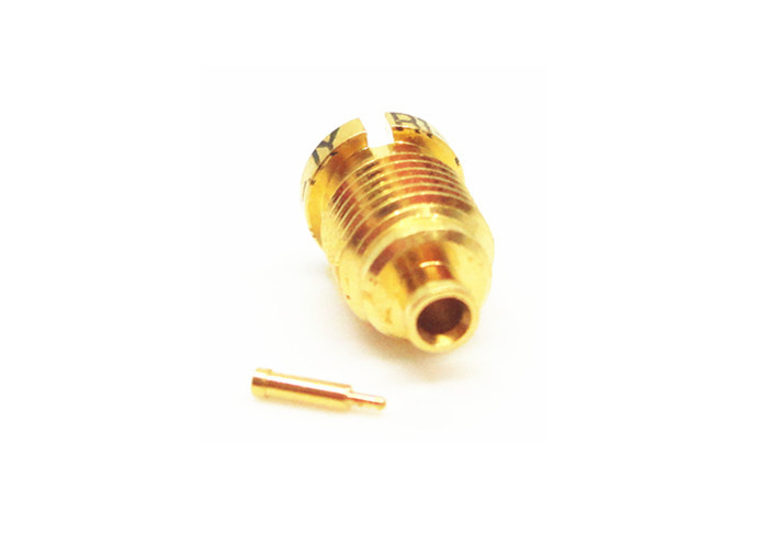China Gold Plated Mini SMP Connectors Blindmate Male Crimp Micro Coaxial Connector wholesale