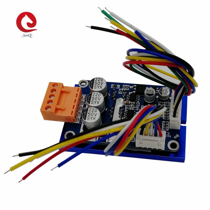 Quality 24VDC 500w Brushless Dc Motor Driver Board 12-36v 3 Phase Motor Speed Controller with connector wires and heatsink for sale