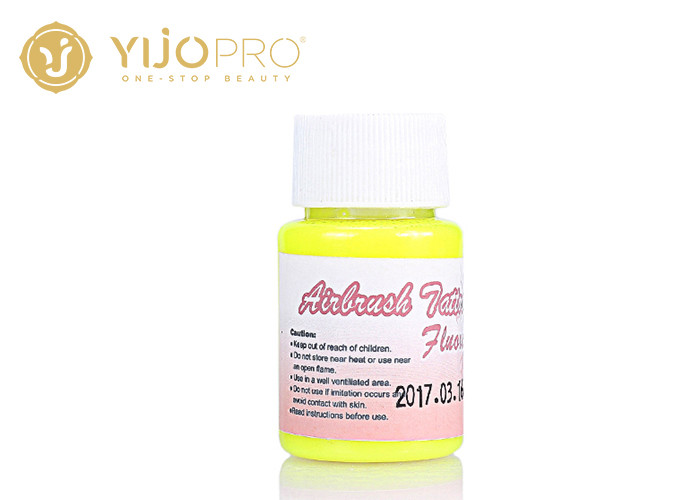 China Yellow Fluorescent Permanent Tattoo Ink 4 Colors , Eyebrow Pigment Ink wholesale