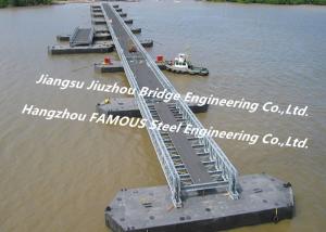 China Pontoon Bailey Portable Floating Bridge Harbor Floating Steel Platform Modular Deck wholesale