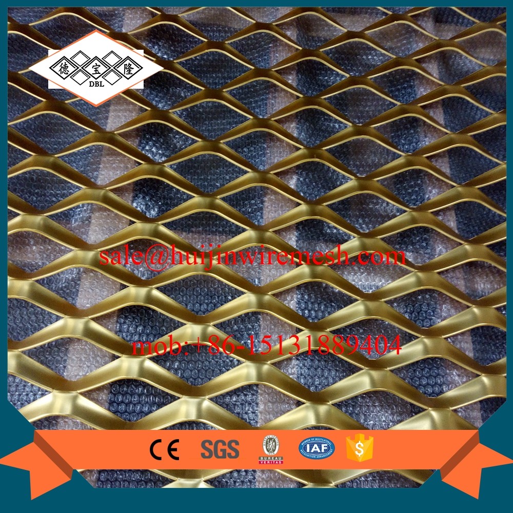 China factory supplier false ceiling aluminum expanded metal mesh with powder coating wholesale