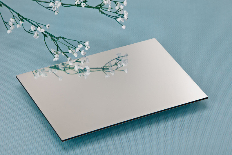 China SGS Building PVDF Coating 1220mm Mirror Aluminum Composite Panel wholesale