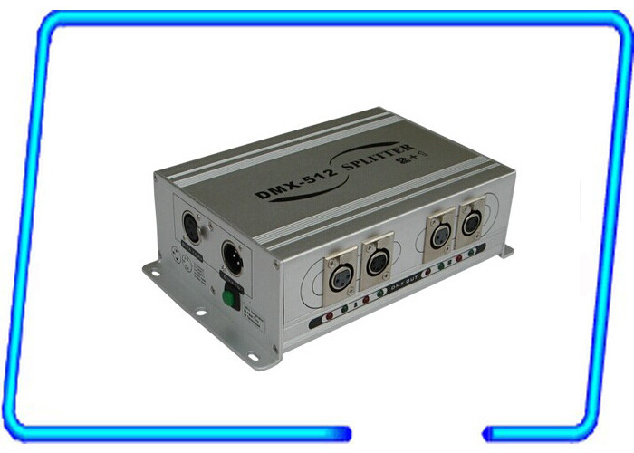China Electrically / Optically Isolated DMX splitter With Zinc alloy housing for Disco and Club wholesale