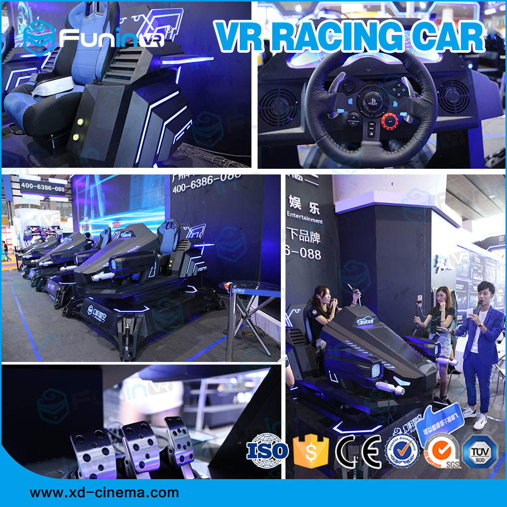 China Amusement Park 9D Virtual Reality Simulator F1 Racing Car Machine 550KG 2.5*1.9*1.7M for sale