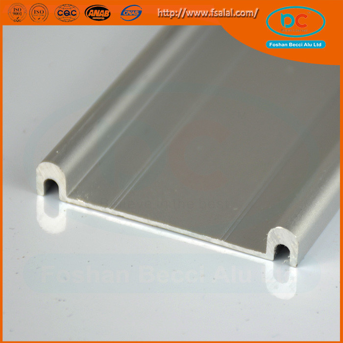 China 6063 Champage brush aluminum window profile, Matt aluminum window section, window profile wholesale