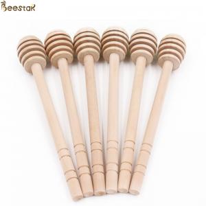China Natural Wood Honey Stick Spoon With Long Handle High Quality Wood Honey Dipper Stick on sale
