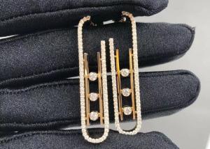 China Full Diamond 18K Gold Diamond Earrings Women's Messika Move Earrings wholesale