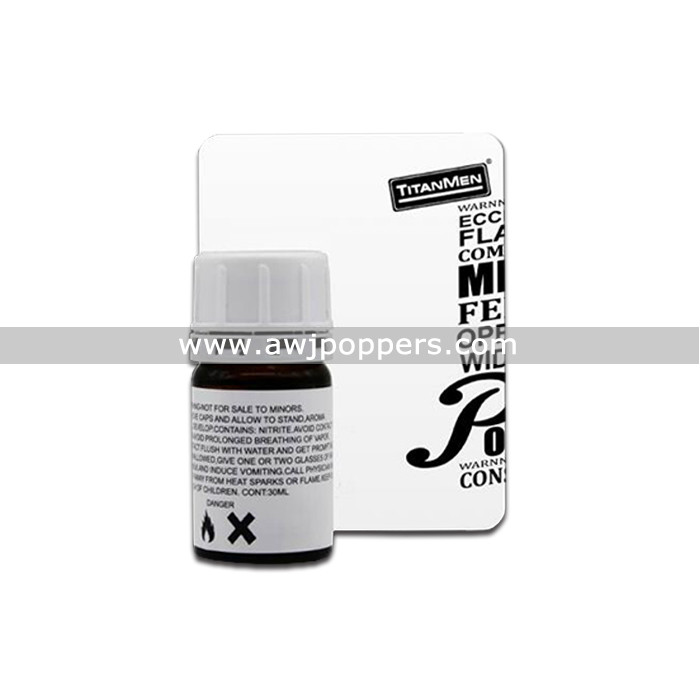 Buy cheap AWJpoppers Wholesale 30ML Iron Box TitanMen White Berry Poppers Strong Poppers from wholesalers