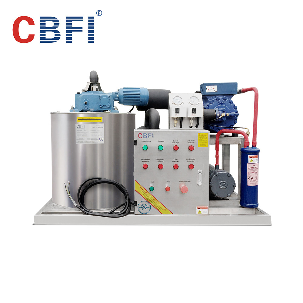 China Germany Bitzer Compressor Commercial Flake Ice Machine Power Saving wholesale