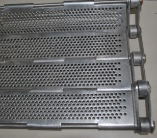 Perforated 430 Stainless Steel Chip Conveyor Chain Plate Belt