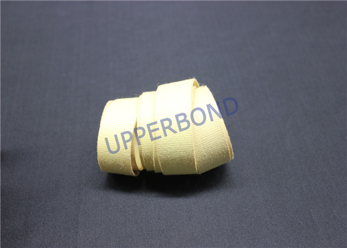 China White or Yellow Garniture Fiber Tape Rolls In High Intensity For Tobacco Machine wholesale