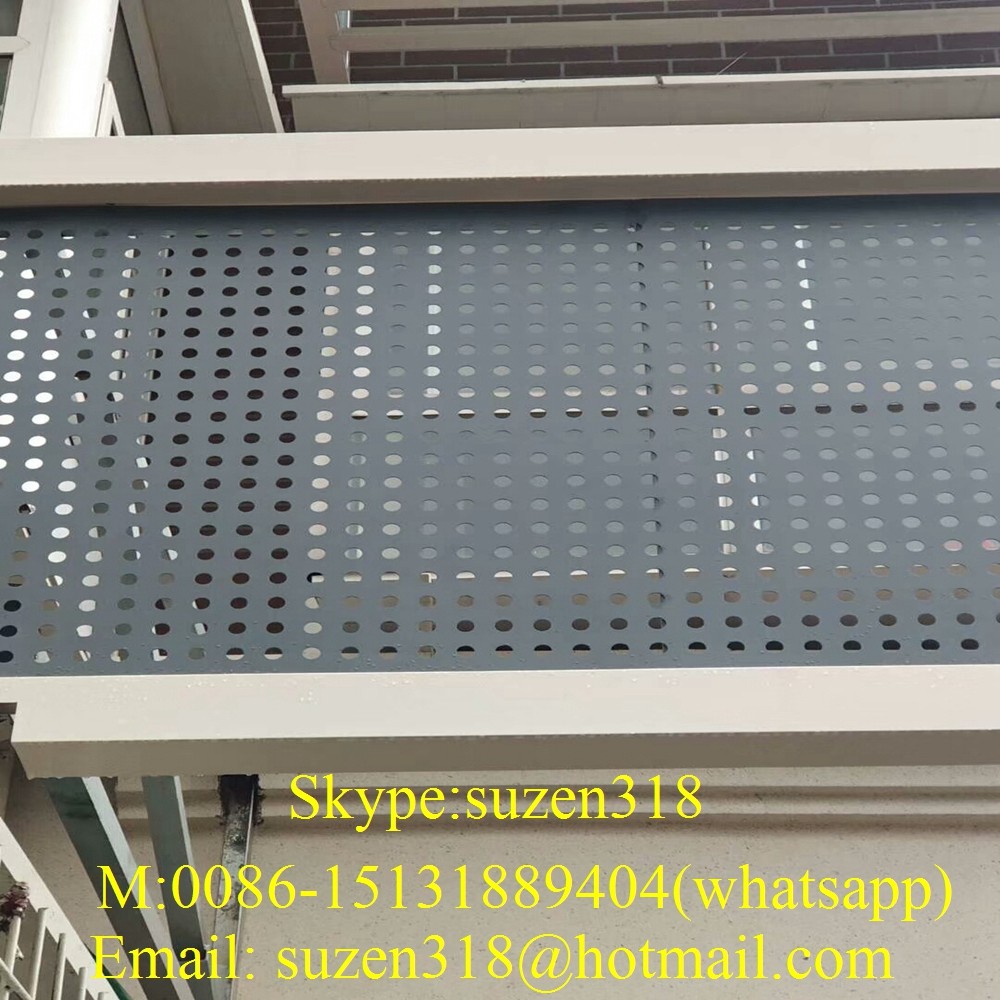 China aluminum perforated sheet fabricate security screens for facade panel wholesale