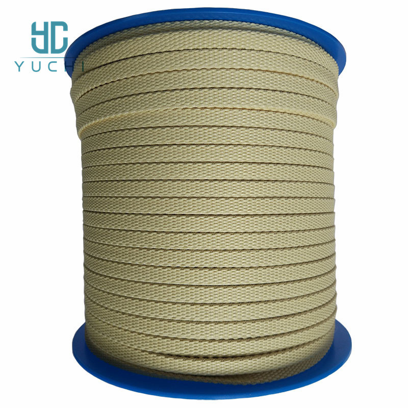 Aramid fiber Kevlar braided rope high temperature wear-resistant and cut-resistant glass tempering furnace roller rope for sale