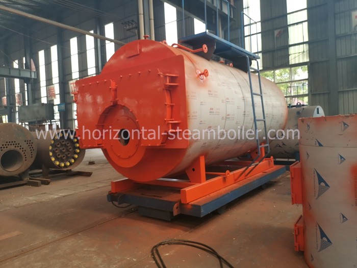 Quality 1.4 MW Oil Fired Hot Water Boiler Heating System Horizontal Type Corrugated Furnace for sale