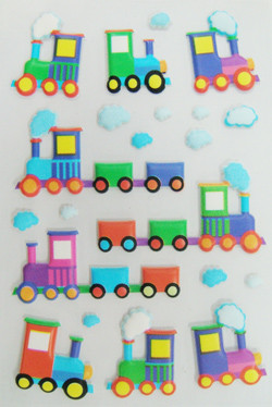 Kawaii Japanese Style 3D Foam Stickers Colored Soft PVC 80mm X 120mm for sale