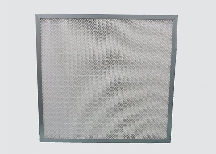 China Mini Pleat Medium Clean Air HEPA Filter Galvanized Frame Synthetic Fiber wholesale