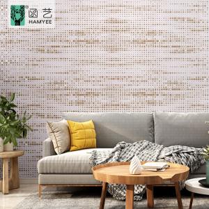 China Removable Damask 3D Geometric Wallpaper / Living Room Decor Wallpaper wholesale