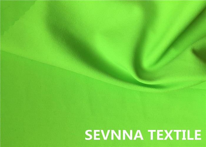 China Dyed Knit Circular Polyester Satin Fabric , Bright Green Polyester Crepe Fabric wholesale