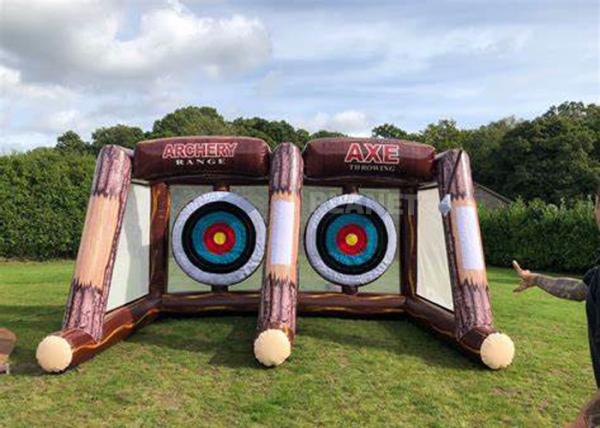 Quality Interactive Sport Shooting Games Inflatable Axe Throwing Sticky Tossing Game For Adult And Kids for sale