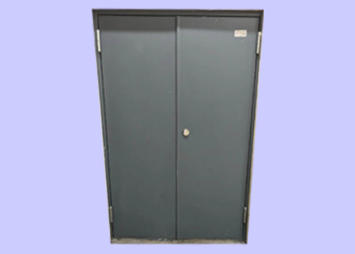 China 55 mm Thick Steel Insulated Fire Rated Door For Electrical Room，color choice available wholesale