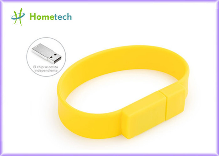 China Customized Personalized Silicone USB 1GB 2GB 4GB 8GB Wristband USB Flash Drive RoHS FCC wholesale