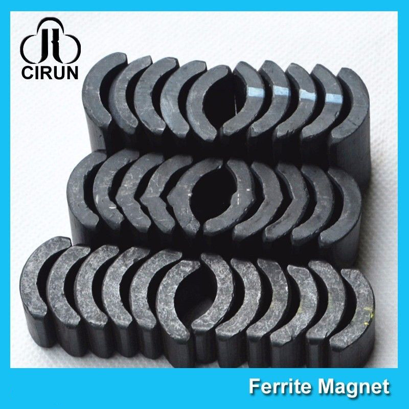 China Powerful Ceramic Ferrite Arc Magnet , Sintered Permanent Magnets Customized wholesale