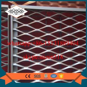 China powder coated aluminum expanded metal mesh with L angle frame wholesale