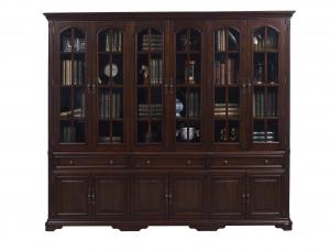 China Home Office Study room furniture American style Big Bookcase Cabinet with Display chest can L shape for corner wall case wholesale
