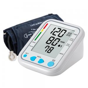 China Medical Smart Electronic BP Monitor , Digital Upper Arm Blood Pressure Monitor With Cuff on sale