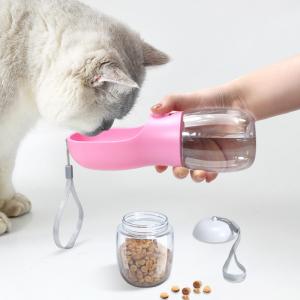 China Food Grade BPA Free Leak Proof Portable Dog Water Bottle Cat Travel Drink Cup Dispenser for Pets Outdoor Walking on sale