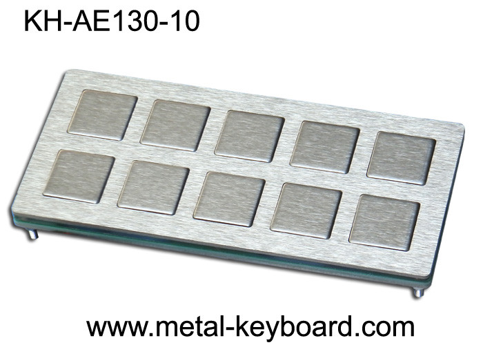 China Shake Proof 10 Keys Industrial Metal Keyboard PS2 Industrial Kiosk Keyboard wholesale