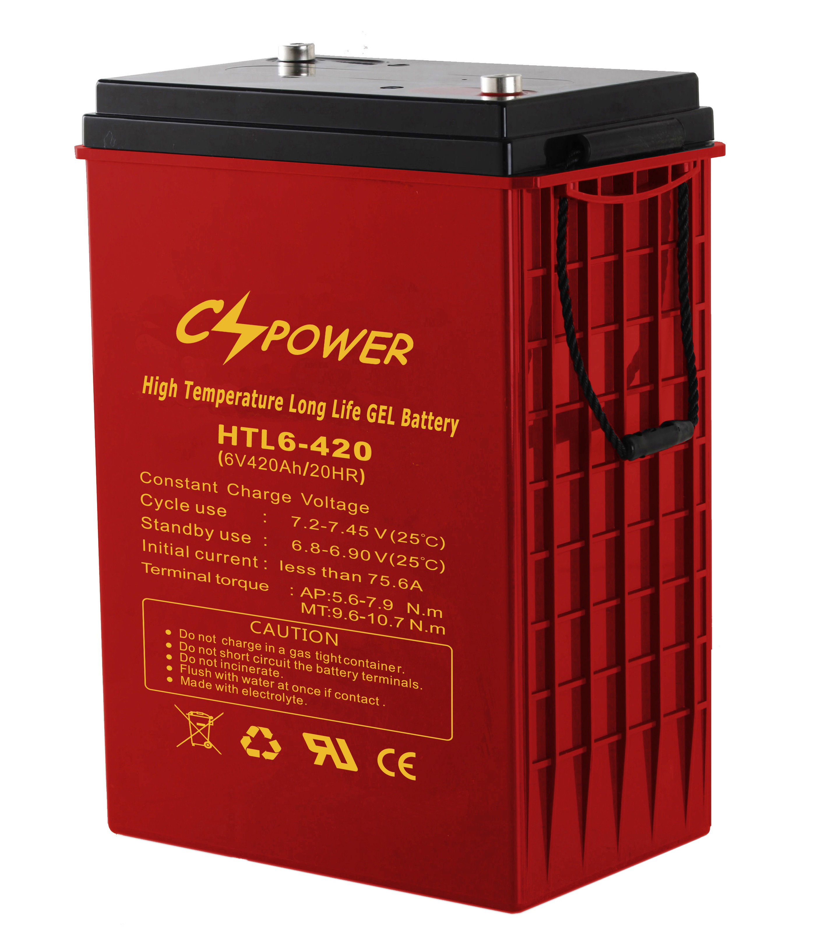 Quality Deep Cycle Gel Battery 6V 420ah for 48V Solar Power System for sale