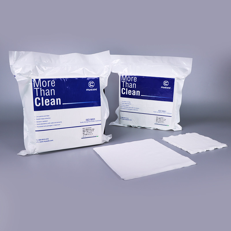 China 4x4 Inch 115gsm Cleanroom Polyester Wipes Lint Free Wipers With Good Absorbency wholesale