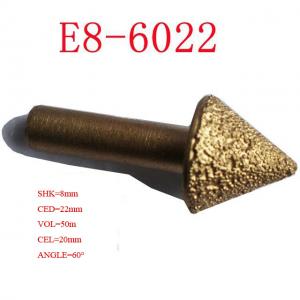 China End Milling CNC Engraving Tool Bits , Vacuum Brazed Diamond Tools 3D 120 Degree wholesale