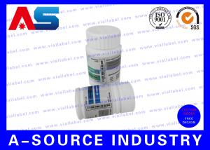 China Winstrol 10 Pill Bottle Label Custom Design Adhesive Labels / Steriod Bottle Labeling For 50ml Jars on sale