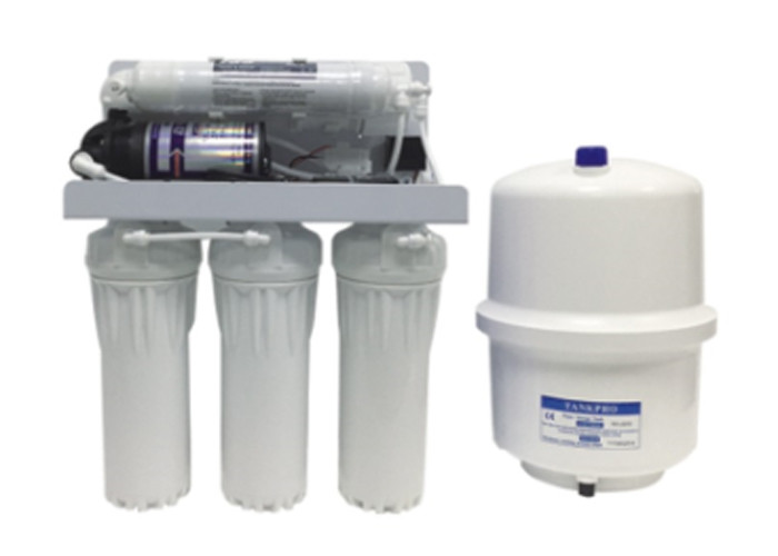 China 50GPD RO-50 5 Stage Reverse Osmosis Water Filter With 3.2G Steel Pressure Tank on sale