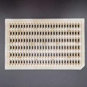 China Dark Yellow Reuseable PEI ESD Anti Static Trays For IC Connector on sale