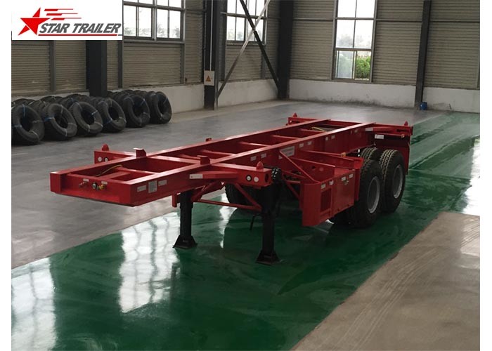 China 2 Axles Tipper Hydraulic Flatbed Trailer , 50T Flatbed Truck Trailer wholesale