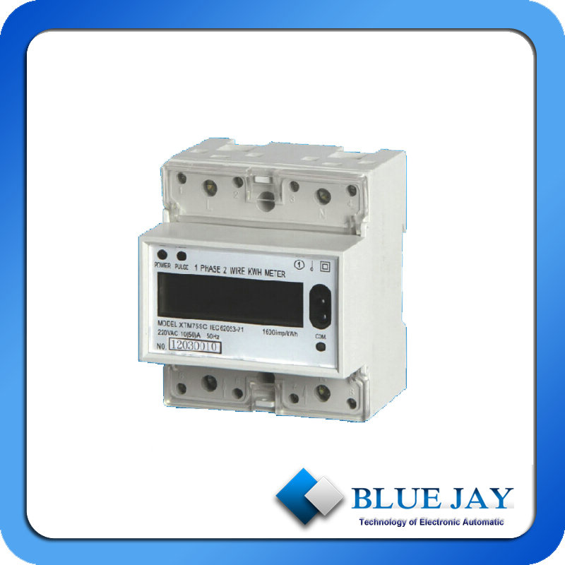 China large scale of integrate circuit Single Phase Din Rail Intelligent Meter wholesale